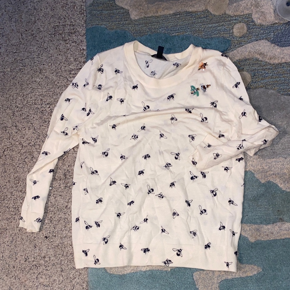 EUC J Crew Tippi Bee sweater sz XL